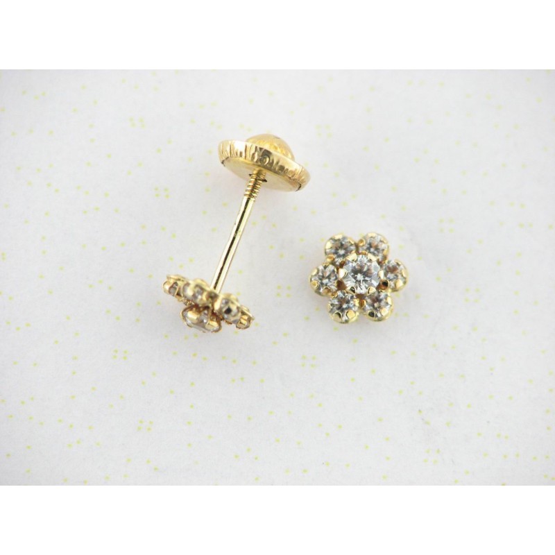 Pendientes Oro Piedras