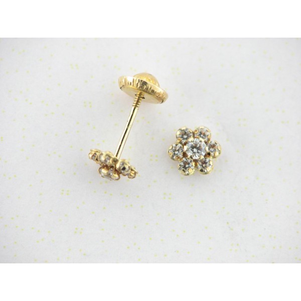 Pendientes Oro Piedras