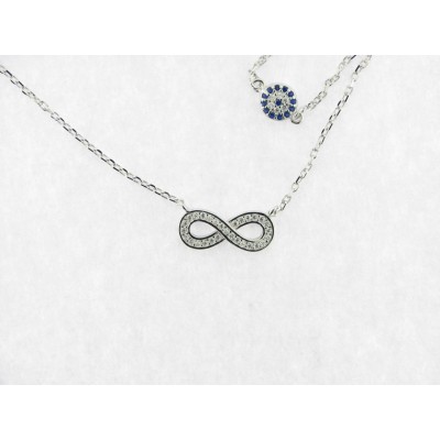 Gargantilla Plata Piedras Infinito