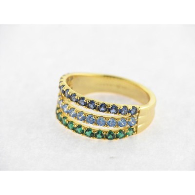 Viceroy Anillo Plata Chapada Circonitas