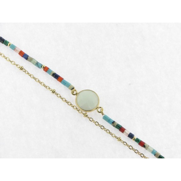 Viceroy Pulsera Acero Chapado Piedras