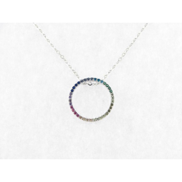 Lotus Gargantilla Plata Zirconitas