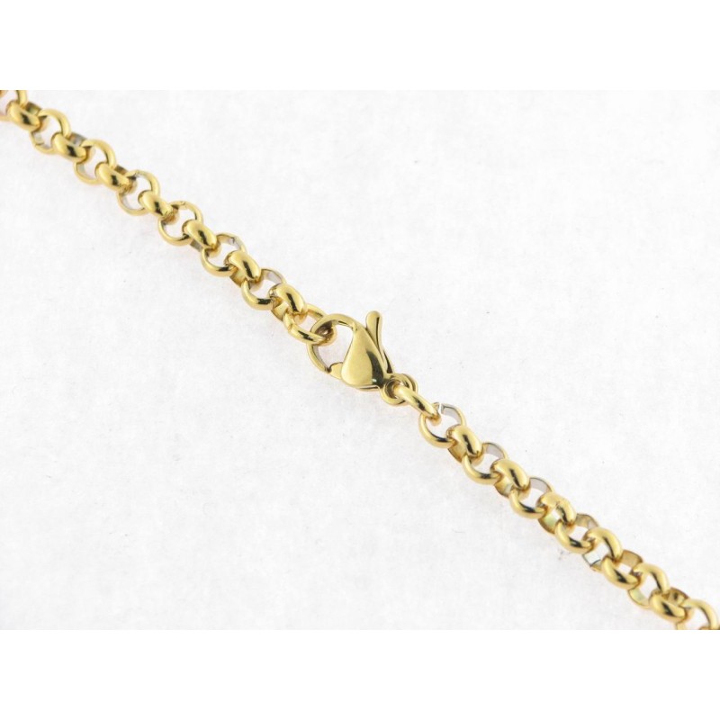 Cadena Acero 60 cm Rolo Chapado