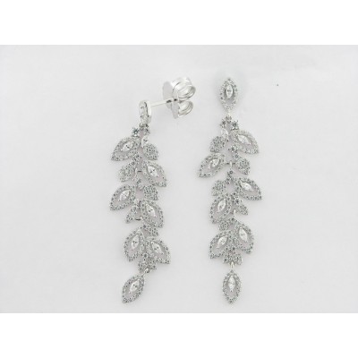 Camaleoni Pendientes Plata Piedras