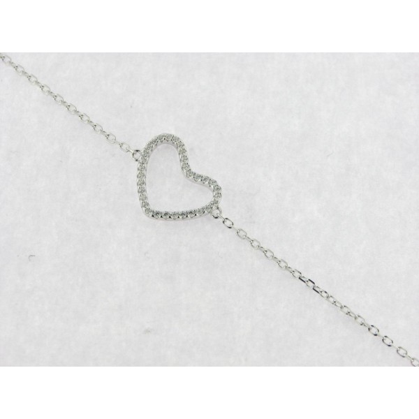 Naiomy Pulsera Plata Corazón
