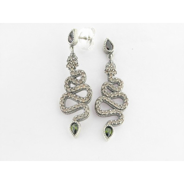 Raive Pendientes Plata Piedras