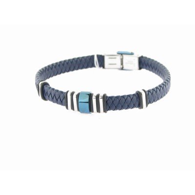 Viceroy Pulsera Acero Piel