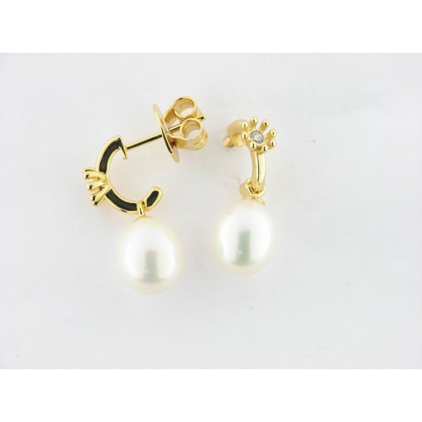 Duran Exquse Pendientes Plata Chapada Perla