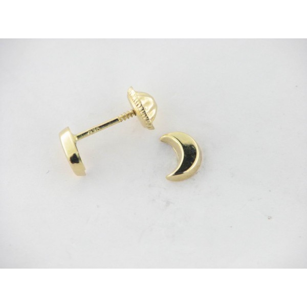 Pendientes Oro Luna