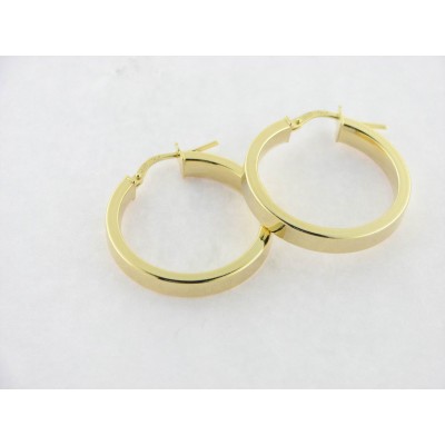 Pendientes Aro Plata Chapada