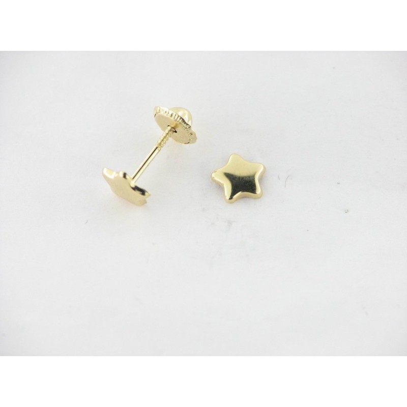 Pendientes Oro Estrella
