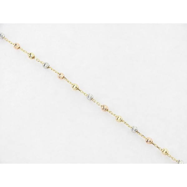 Pulsera Oro Tricolor