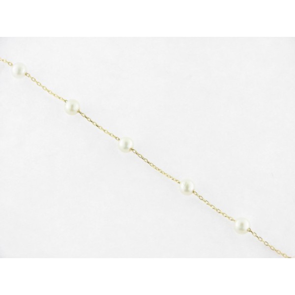 Pulsera Oro Perlas