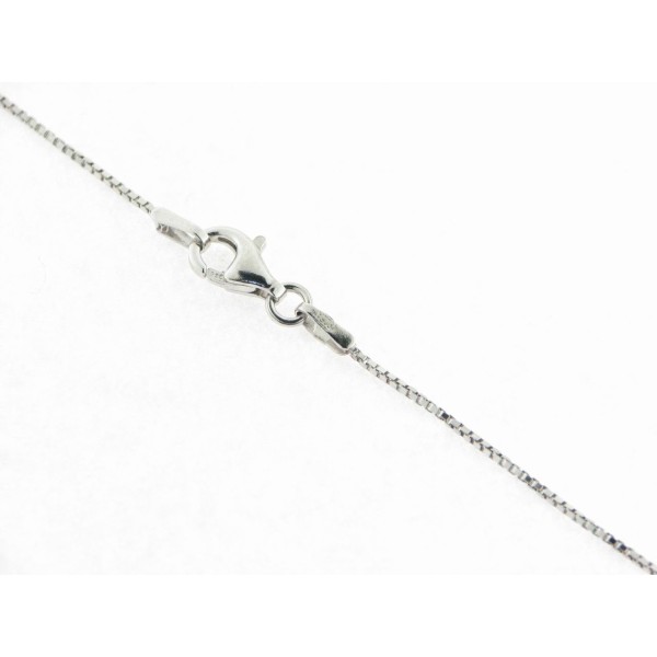 Cadena Plata 45 cm Rodio Veneciana