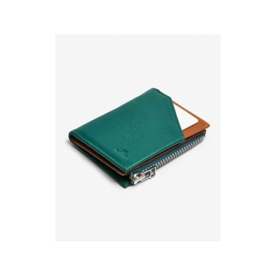 Roik Cartera Piel Zip Coin Emerald