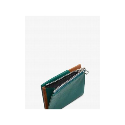 Roik Cartera Piel Zip Coin Emerald