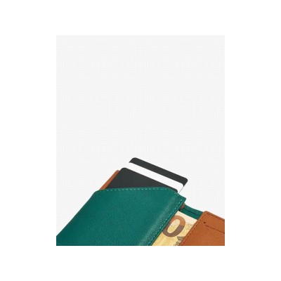 Roik Cartera Piel Zip Coin Emerald
