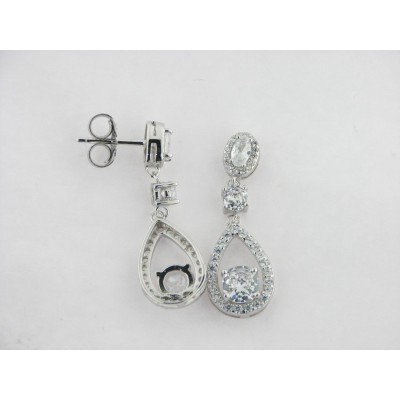 Pendientes plata circonitas
