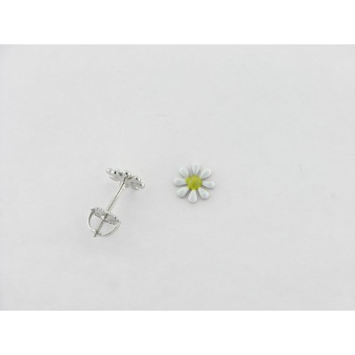 Pendientes plata esmalte