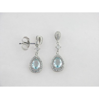 Pendientes plata circonitas