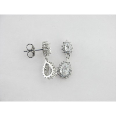 Pendientes plata circonitas