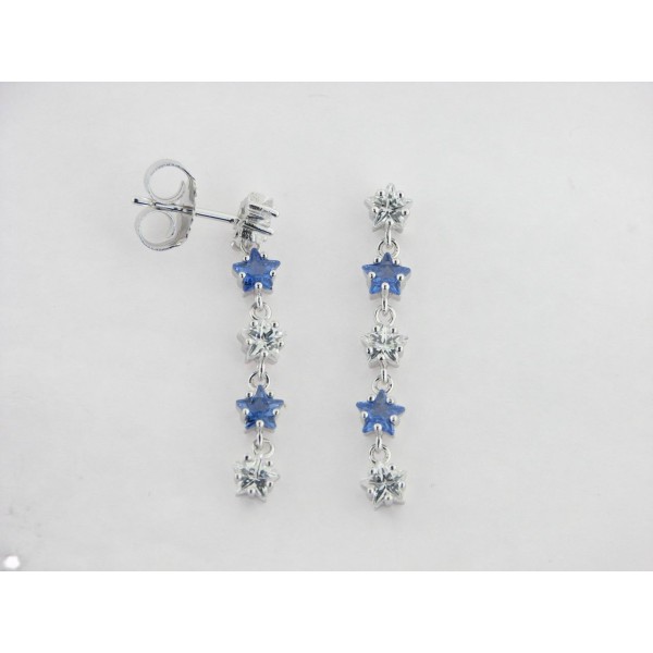 Pendientes plata circonitas