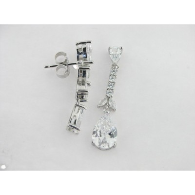 Pendientes plata circonitas