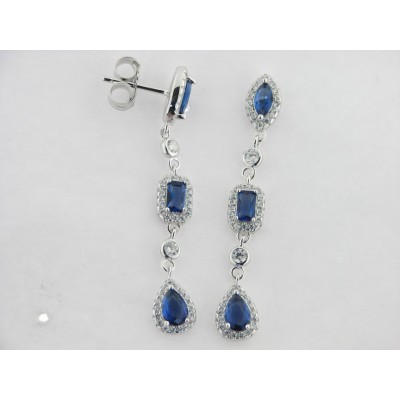 Pendientes plata circonitas