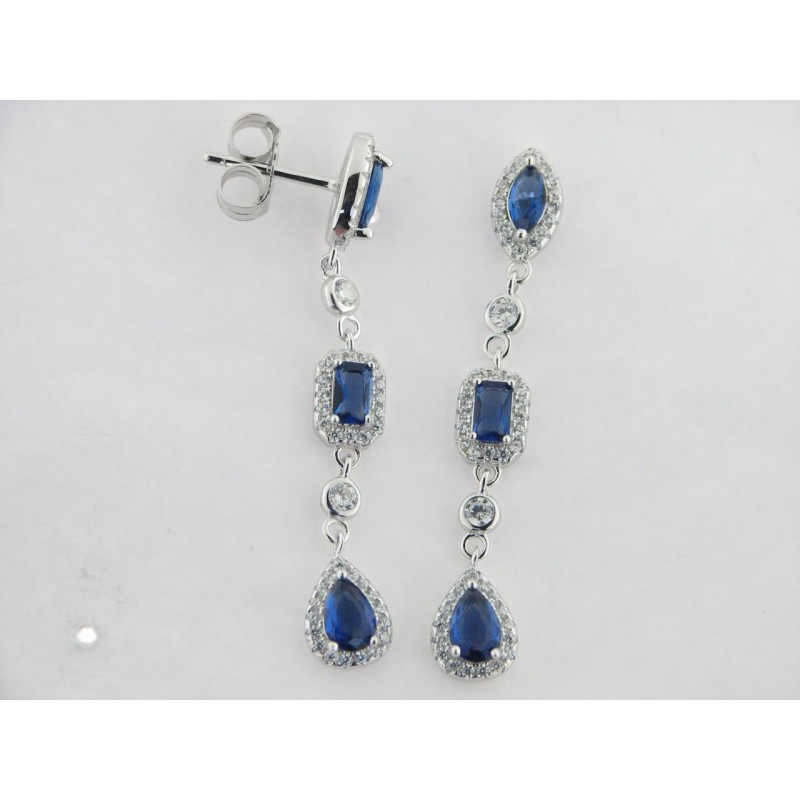 Pendientes plata circonitas