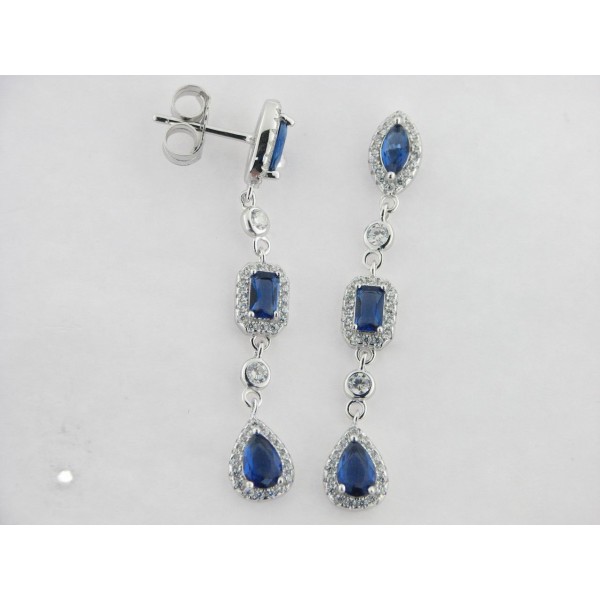 Pendientes plata circonitas