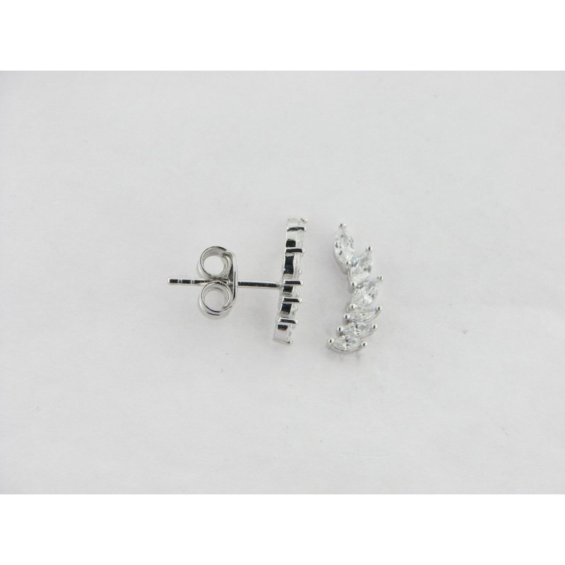 Viceroy pendientes trepadores plata circonitas