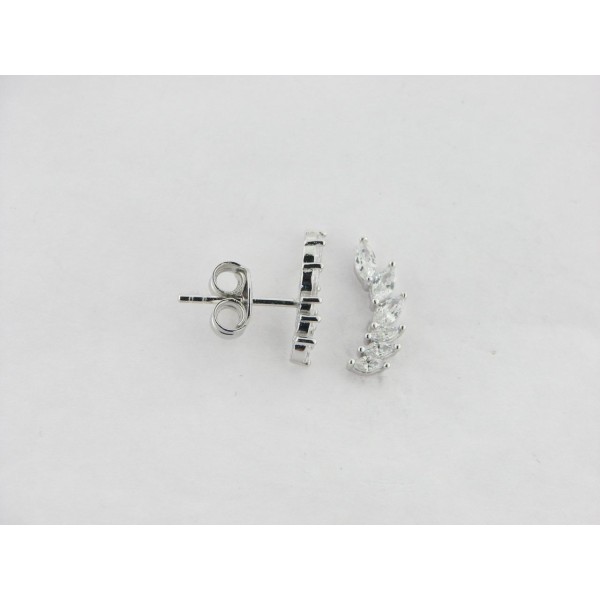 Viceroy pendientes trepadores plata circonitas
