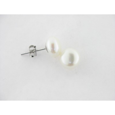 Pendientes Plata Perla