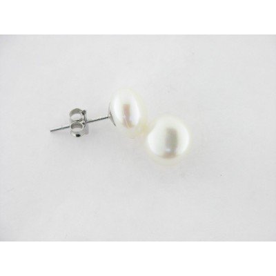 Pendientes Plata Perla