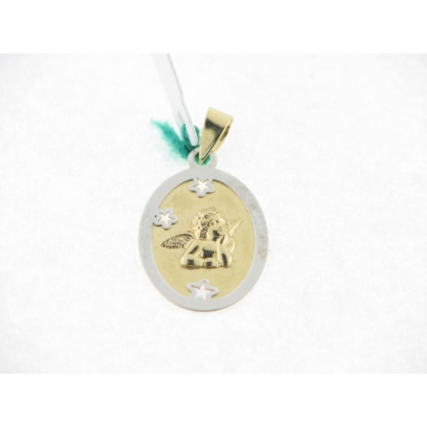 Medalla Oro Bicolor Angel