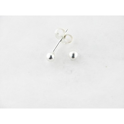 Pendientes Plata Bola