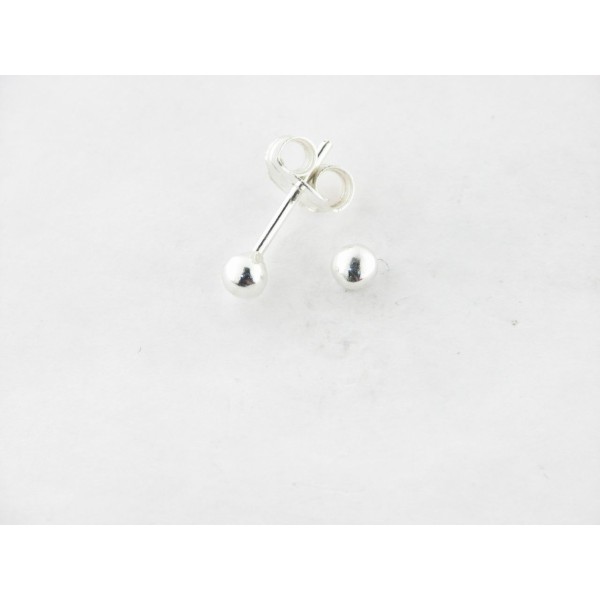 Pendientes Plata Bola