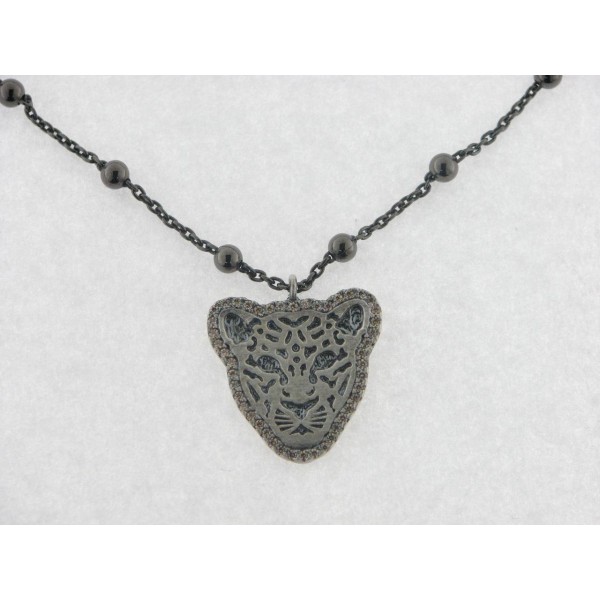 Raive Colgante Plata Tigre con Cadena