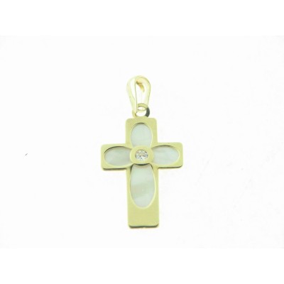 Cruz Oro Nacar Piedra