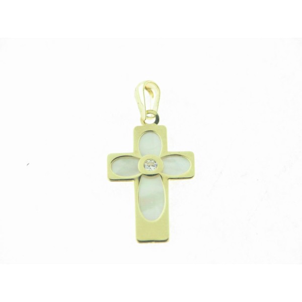 Cruz Oro Nacar Piedra
