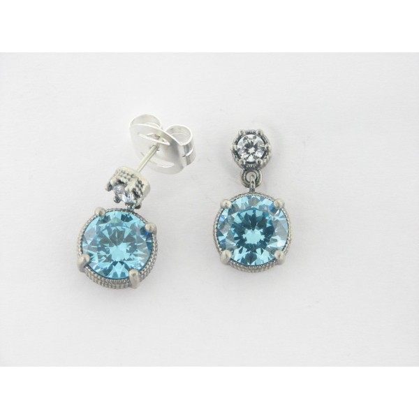 Raive Pendientes Plata Piedras
