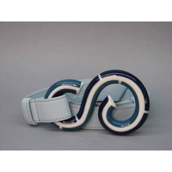 Cinturón piel S sargadelos azul M/L