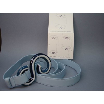 Cinturón piel S sargadelos azul M/L