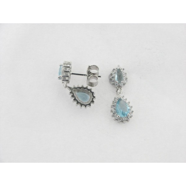 Pendientes Plata Piedras