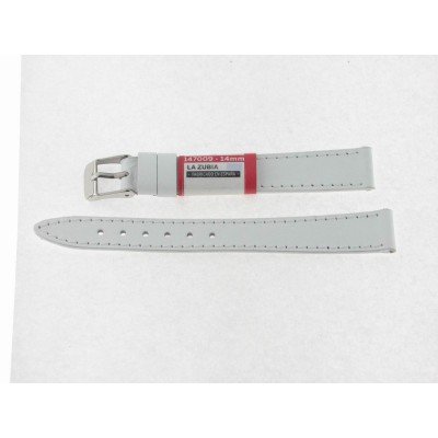 Correa 14 mm Vaquetilla Plana Cosido Blanca
