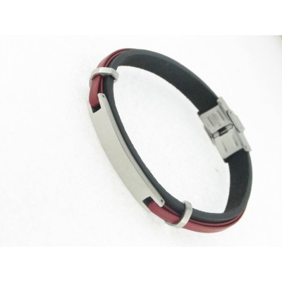 Lotus pulsera acero piel