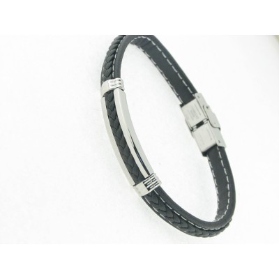 Lotus pulsera acero piel