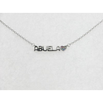 Gargantilla Plata Abuela Piedras