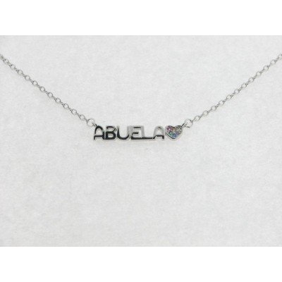 Gargantilla Plata Abuela Piedras