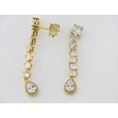 Pendientes Plata Chapada Piedras Pendientes Plata Chapada Piedras